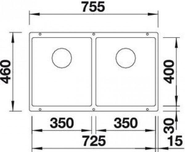 Кухонная мойка Blanco Subline 350/350-U 523578 белый